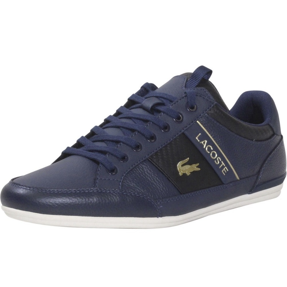 Lacoste Men's Chaymon-0120-1 Sneakers‎ Low Top Navy/Black Size 13